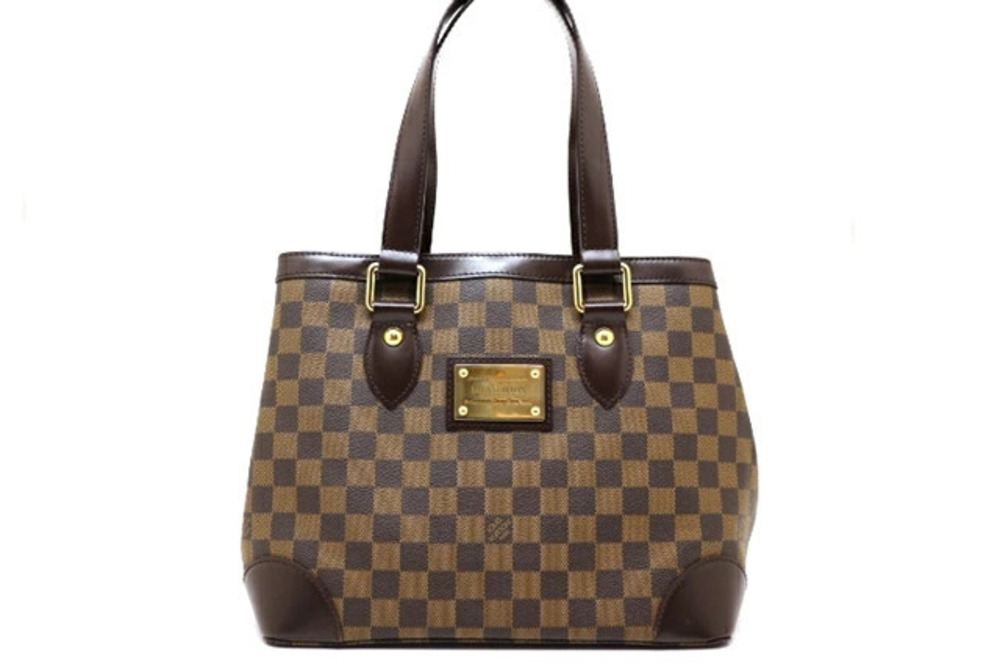 LOUIS VUITTON Hampstead Tote Bag Damier Ebene Brown